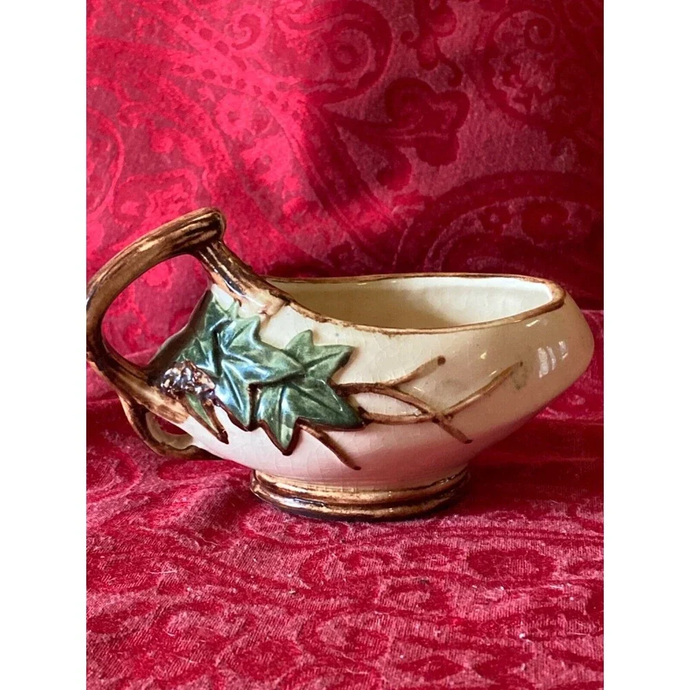 McCoy Midcentury modern vintage ivy planter creamer